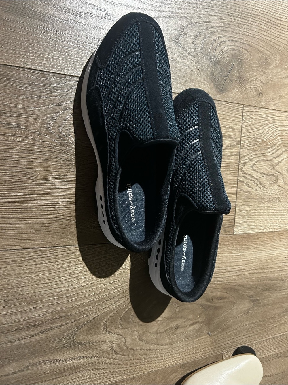 Easy Spirit Black Mesh Slip-On Sneakers for women
